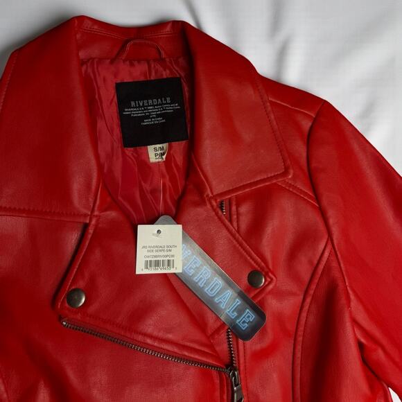 Riverdale Southside Serpents Cheryl Blossom NWT Moto Jacket - Picture 3 of 5